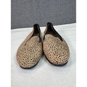 Aerosoles Women 7.5 M BETUNIA Animal‎ Print Leather Upper Loafers Slip On Shoes